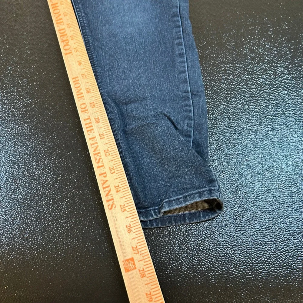 Democracy‎ Dark Wash Denim Jeans Womens 10 Crop Ankle Skinny Ab Solution 32x26